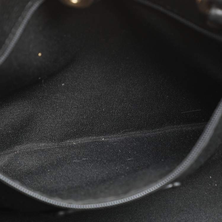 Pre Owned Coach Black Leather Dempsey Carryall Tote 