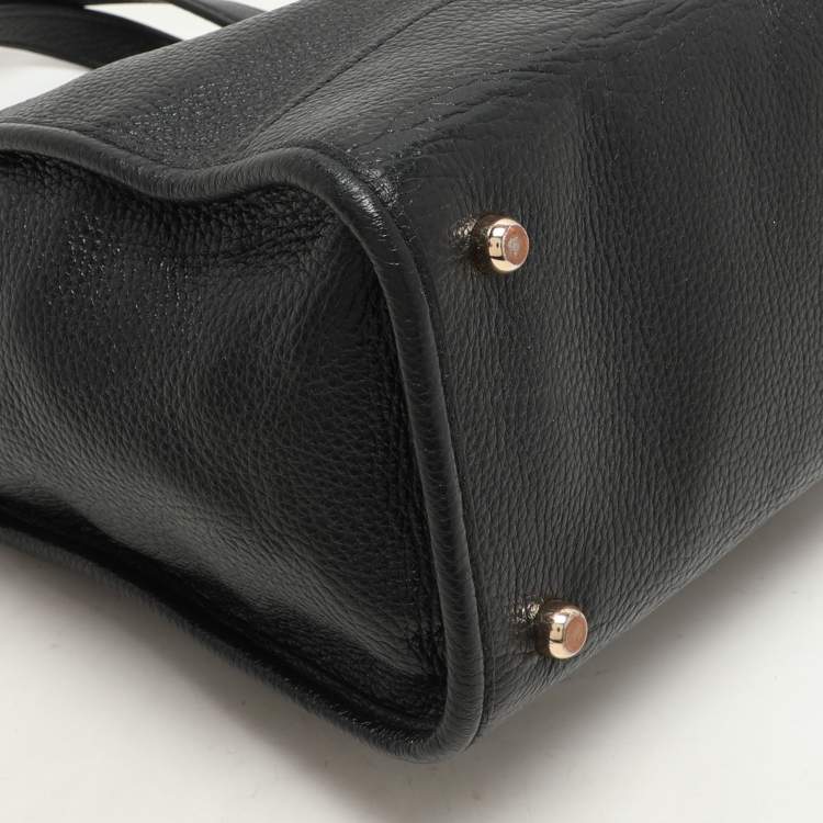 Pre Owned Coach Black Leather Dempsey Carryall Tote 