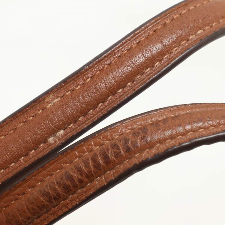 Pre Owned Coach Brown Pebbled Leather Prairie Satchel