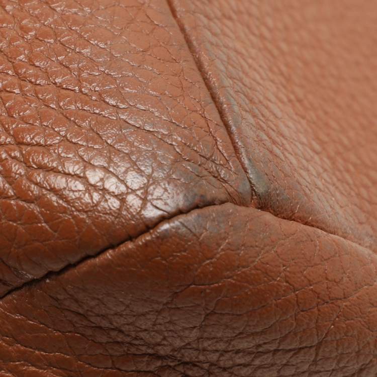 Pre Owned Coach Brown Pebbled Leather Prairie Satchel