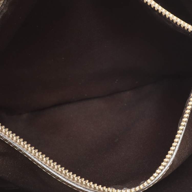 Pre Owned Coach Multicolor Python Embossed Leather Turn Lock Top Handle Bag