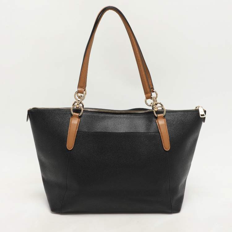 Pre Owned Coach Black Leather Ava Tote