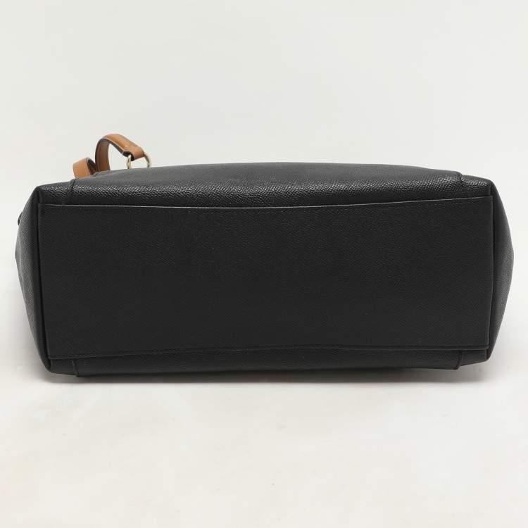 Pre Owned Coach Black Leather Ava Tote