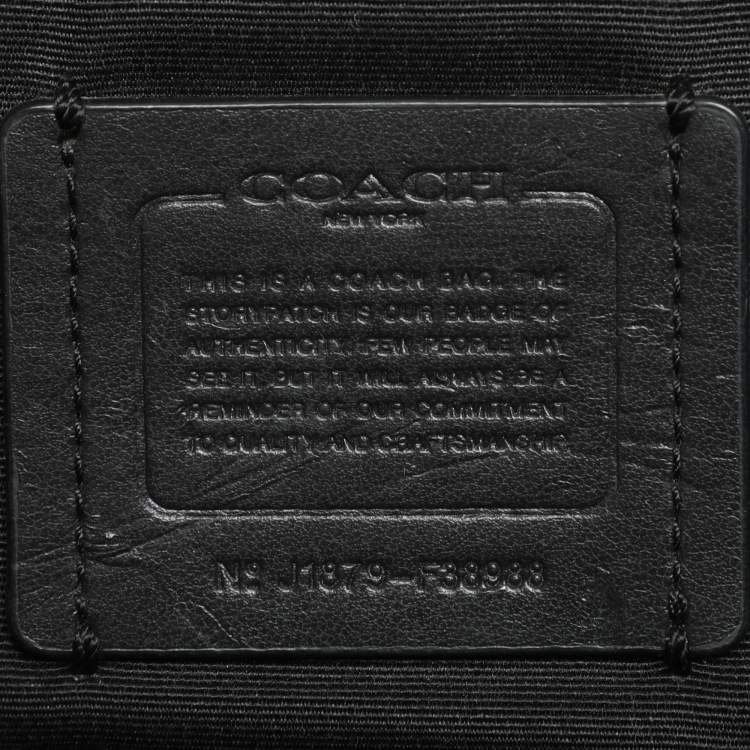 Pre Owned Coach Black Leather Ava Tote