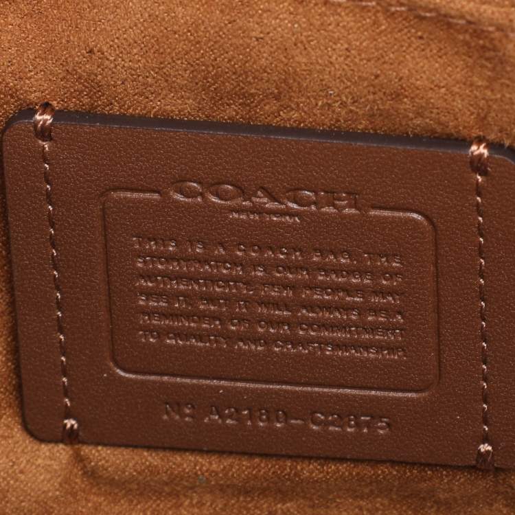 Pre Owned Coach Yellow Leather Nora Kisslock Crossbody Bag