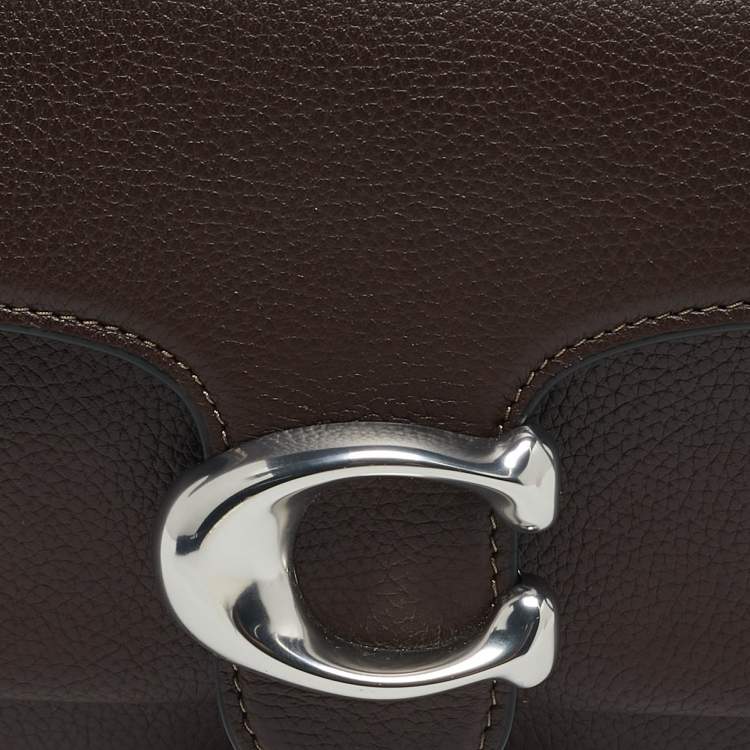 Pre Owned Coach Dark Brown Leather Tabby 26 Shoulder Bag