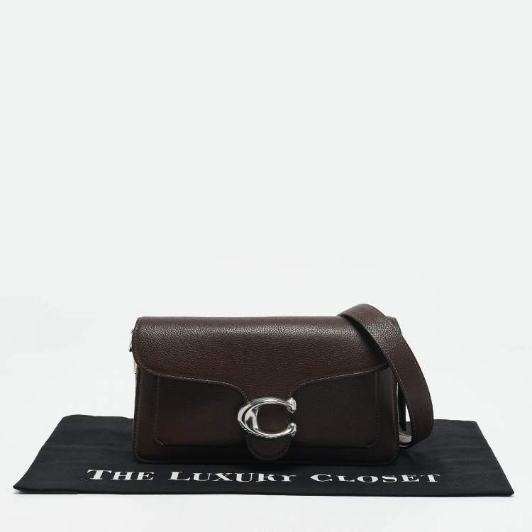 Pre Owned Coach Dark Brown Leather Tabby 26 Shoulder Bag
