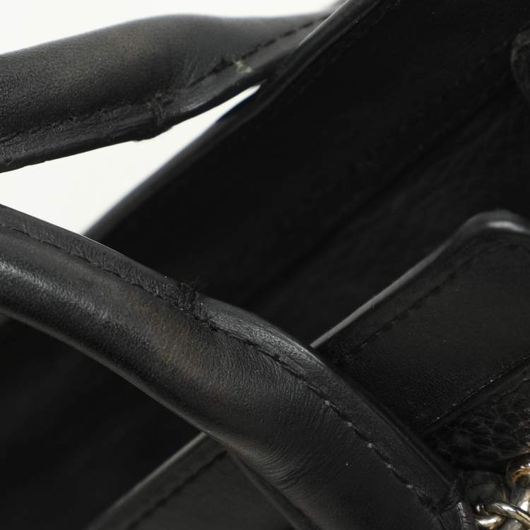 Pre Owned Coach Black Leather Swagger 20 Tote