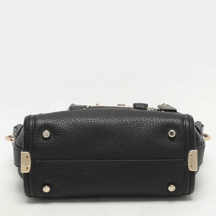 Pre Owned Coach Black Leather Swagger 20 Tote