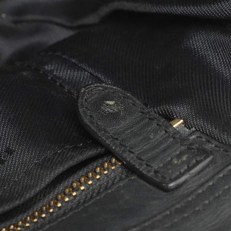 Pre Owned Coach Black Leather Swagger 20 Tote