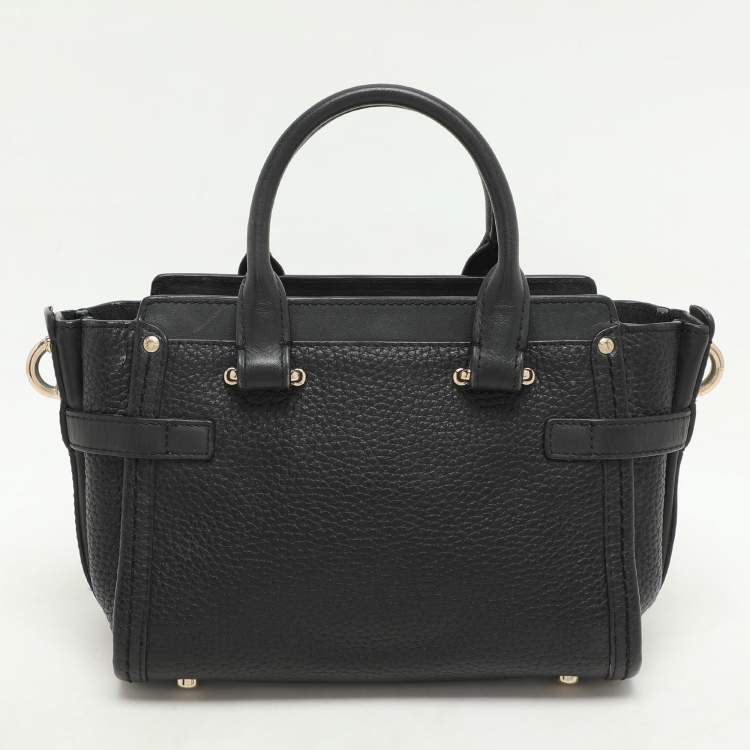 Pre Owned Coach Black Leather Swagger 20 Tote