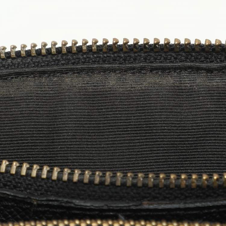 Pre Owned Coach Black Leather Mini Brooke Carryall Satchel