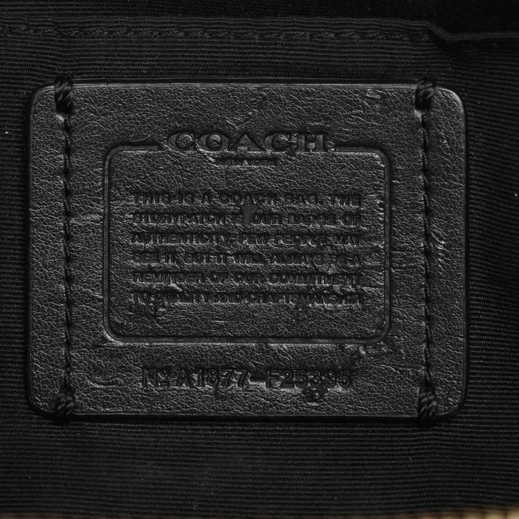 Pre Owned Coach Black Leather Mini Brooke Carryall Satchel