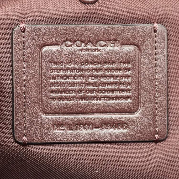 Pre Owned Coach Black Leather and Suede Lora Carryall Satchel