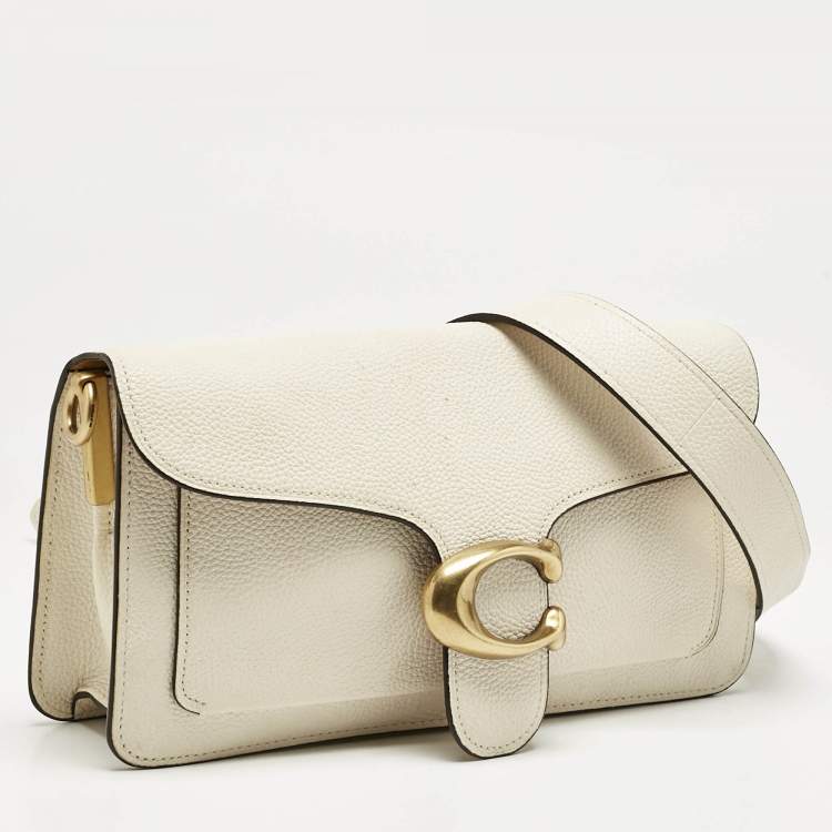 Pre Owned Coach Off White Leather Tabby 26 Shoulder Bag