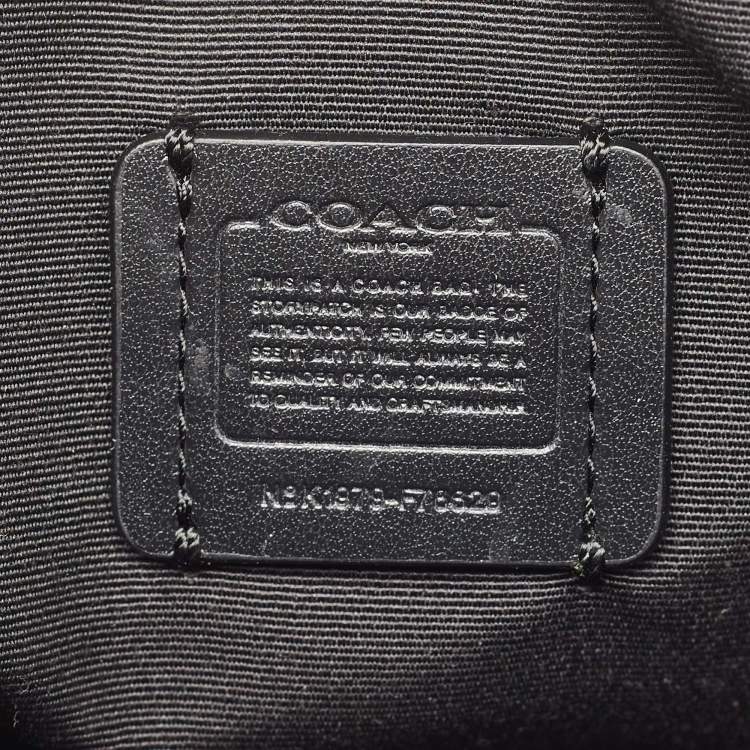 Pre Owned Coach Black Leather Bennett Crossbody Bag