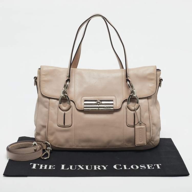 Pre Owned Coach Pink Leather Kristin Satchel