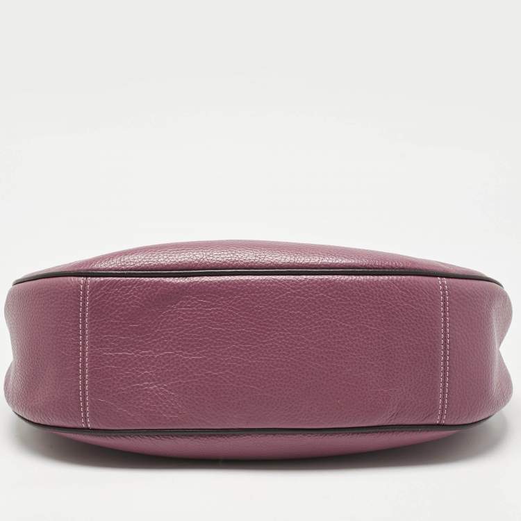 Pre Owned Coach Pink/Burgundy Leather Mara Hobo