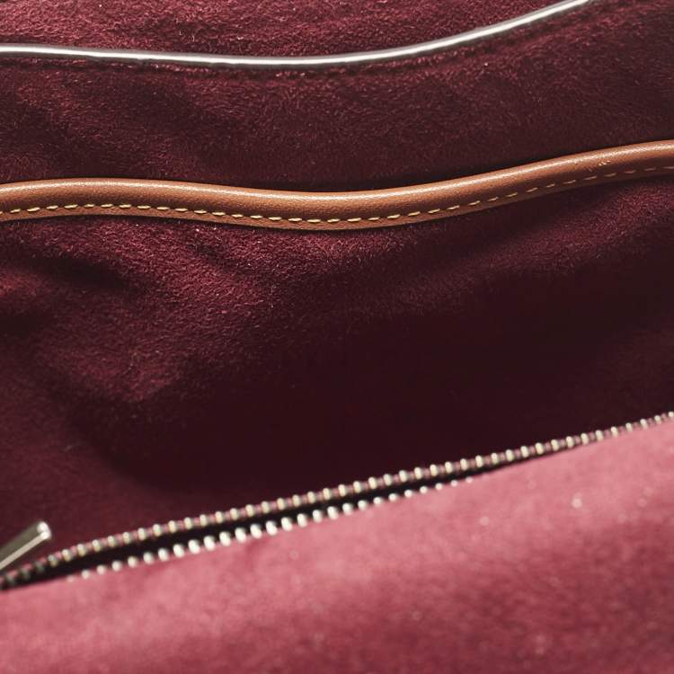Pre Owned Coach Tricolor Signature Coated Canvas and Leather Parker Top Handle Bag