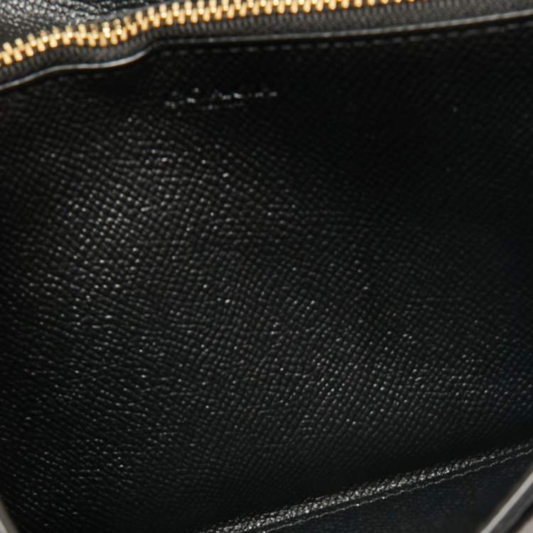 Pre Owned Coach Black Leather Chain Crossbody Bag