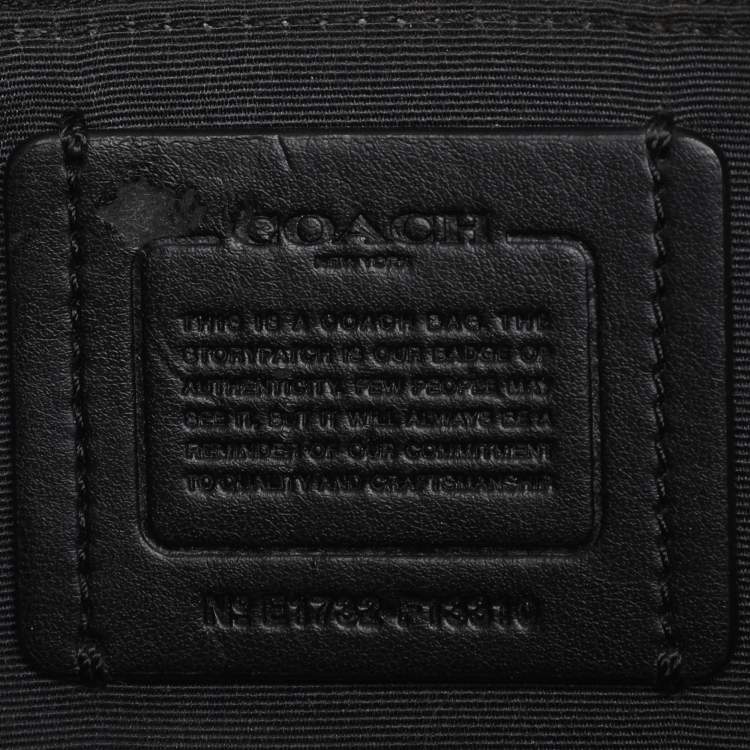 Pre Owned Coach Black Leather Mini Sierra Satchel