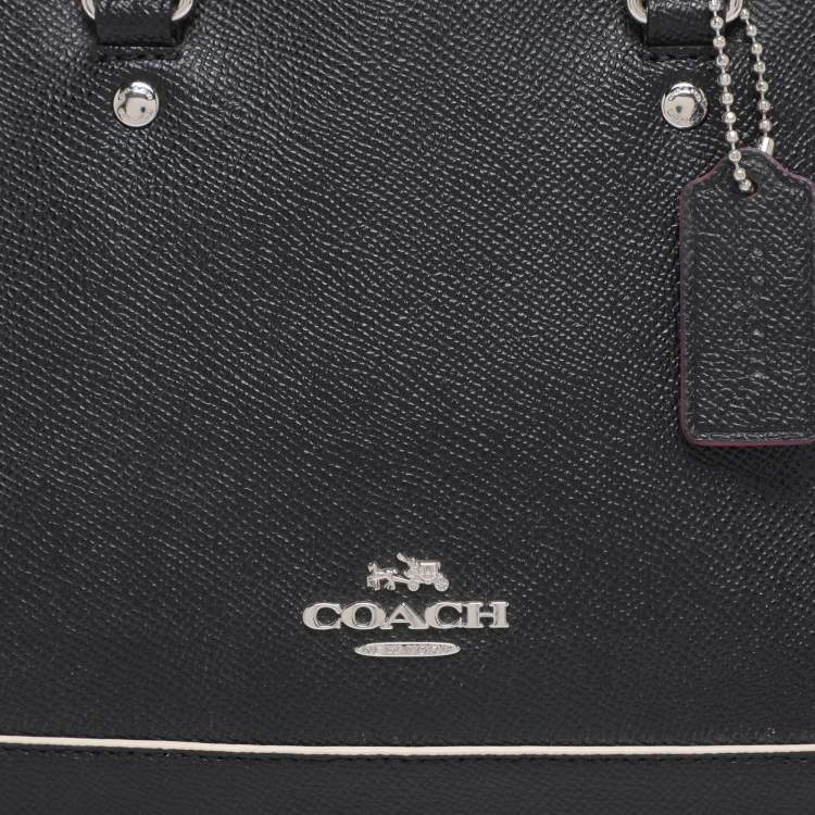 Pre Owned Coach Black Leather Mini Sierra Satchel