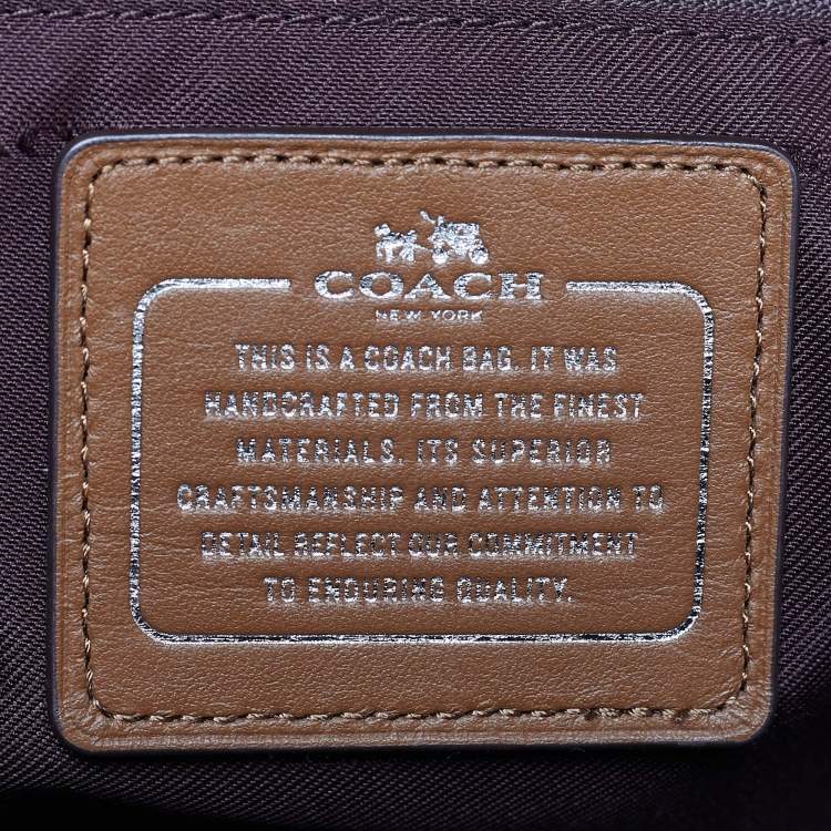 Pre Owned Coach Brown Leather Brooklyn Carryall Satchel
