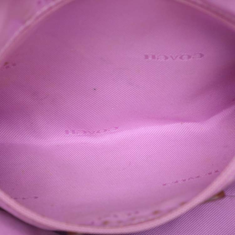 Pre Owned Coach Pink Leather Edie Shoulder Bag