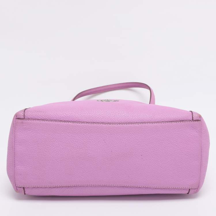 Pre Owned Coach Pink Leather Edie Shoulder Bag