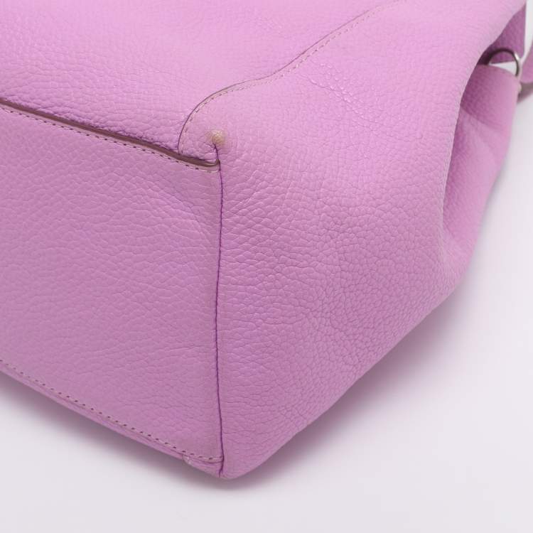 Pre Owned Coach Pink Leather Edie Shoulder Bag