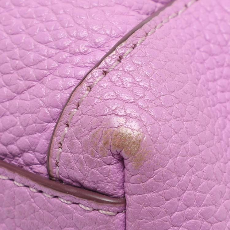 Pre Owned Coach Pink Leather Edie Shoulder Bag