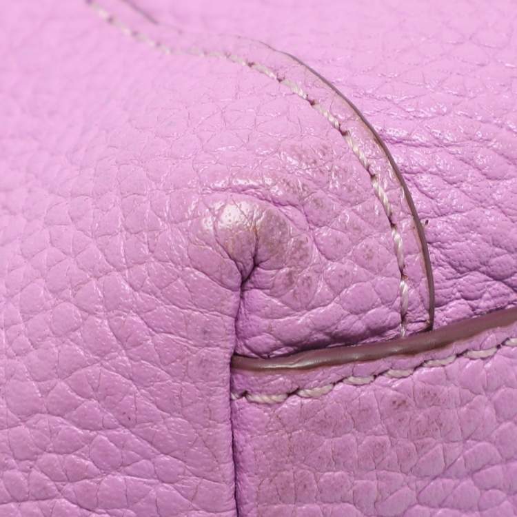 Pre Owned Coach Pink Leather Edie Shoulder Bag