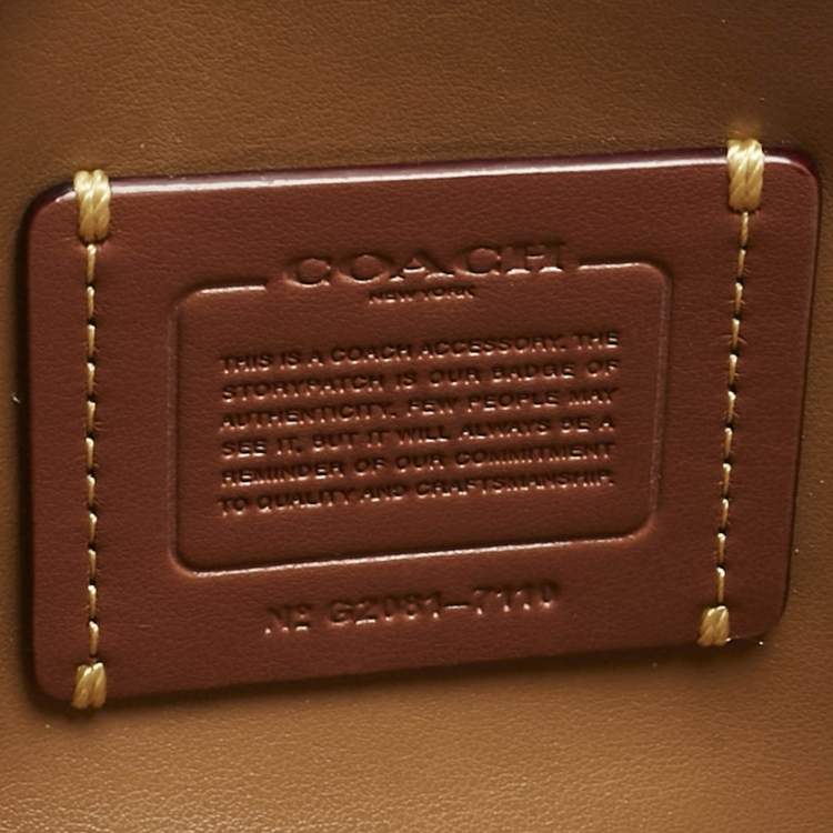 Pre Owned Coach Ivory Leather Tabby Chain Clutch with Bedchain