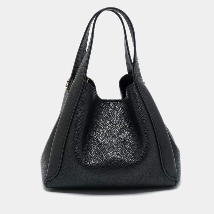 Pre Owned Coach Black Leather Hadley 21 Hobo