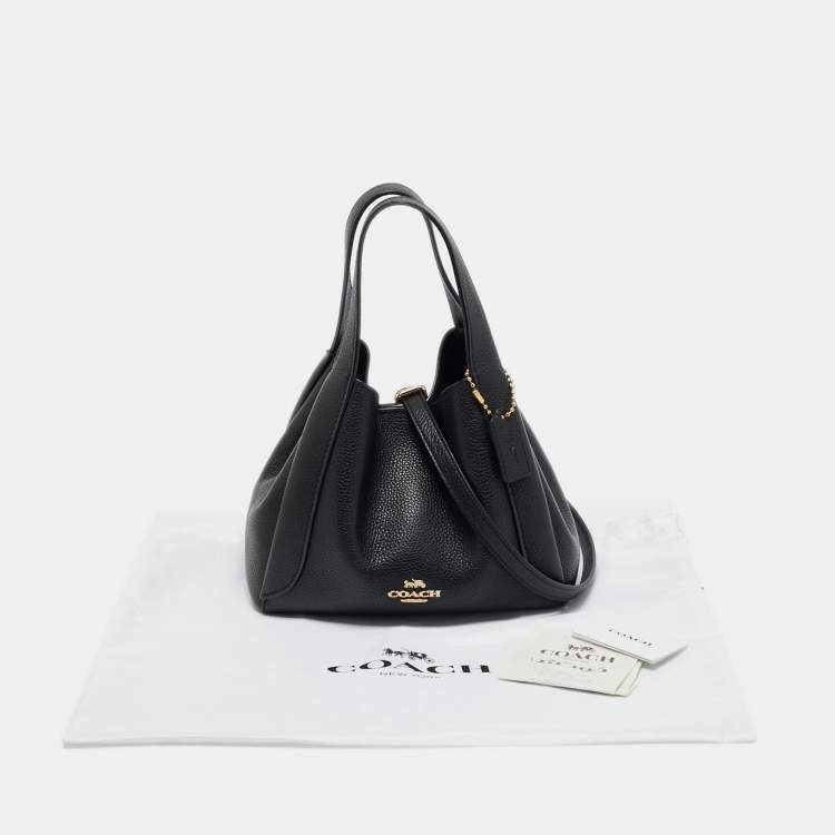 Pre Owned Coach Black Leather Hadley 21 Hobo