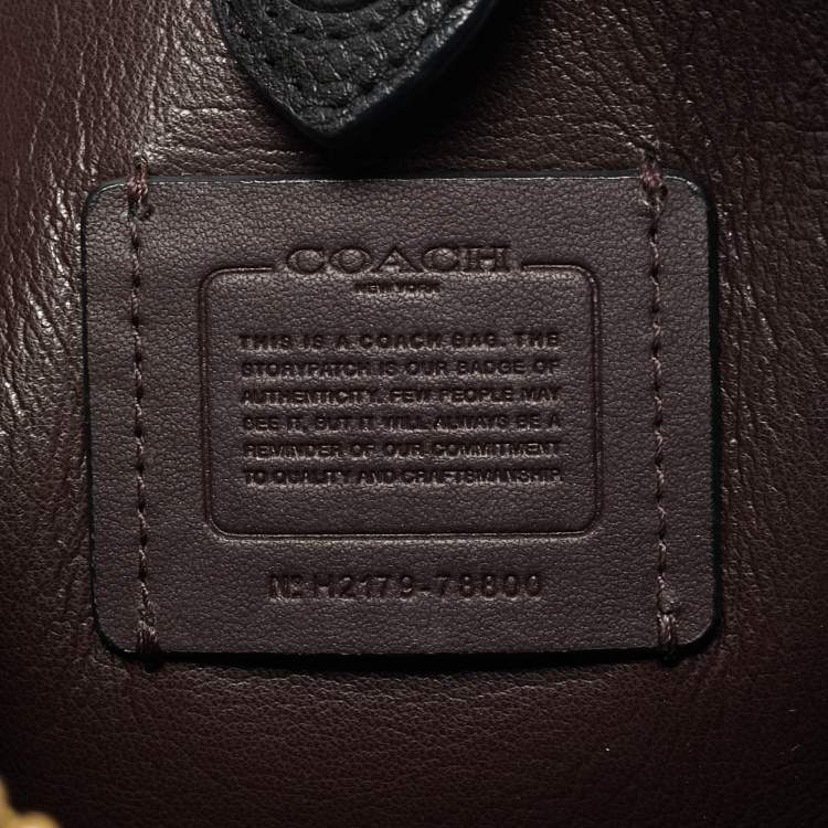 Pre Owned Coach Black Leather Hadley 21 Hobo