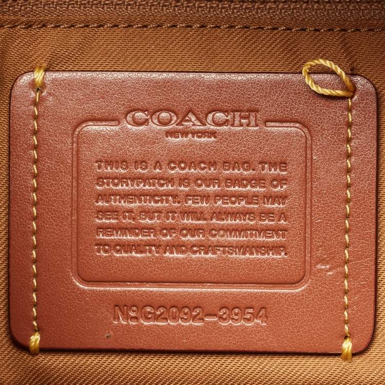 Pre Owned Coach Black Grained Leather May Shoulder Bag