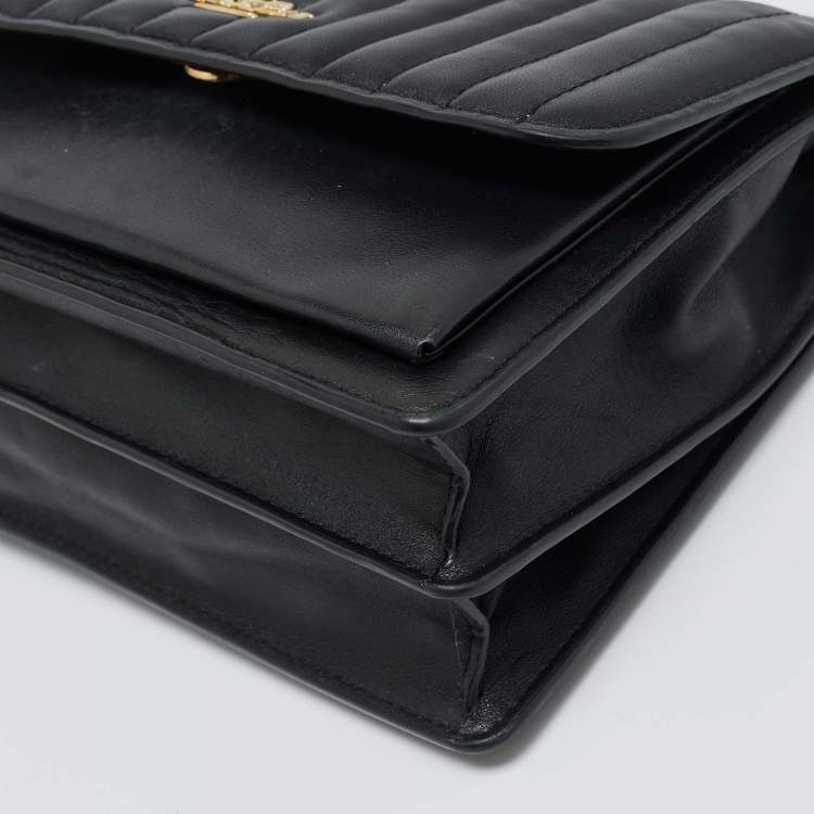 Pre Owned Coach Black Quilted Leather Klare Crossbody Bag