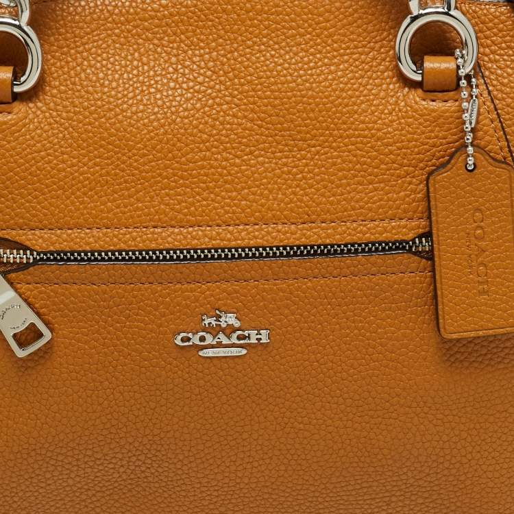 Pre Owned Coach Tan Leather Prairie Satchel