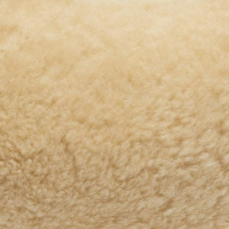 Pre Owned Coach Beige Leather and Shearling Fur Mira Shoulder Bag