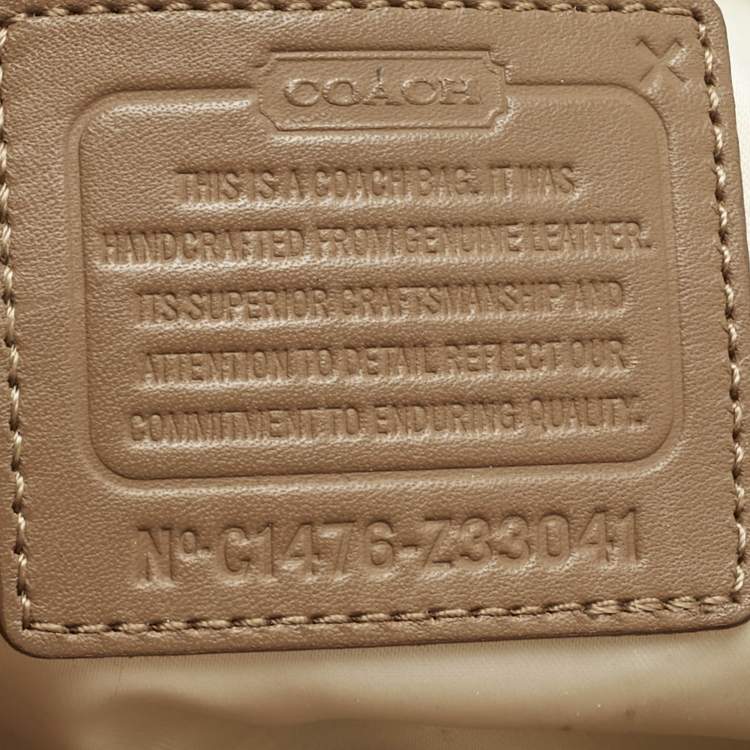 Pre Owned Coach Tan Leather Ashley Satchel