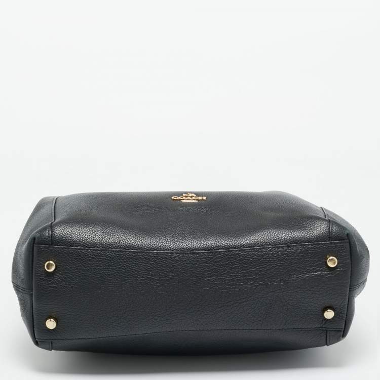 Pre Owned Coach Black Leather Edie 31 Shoulder Bag