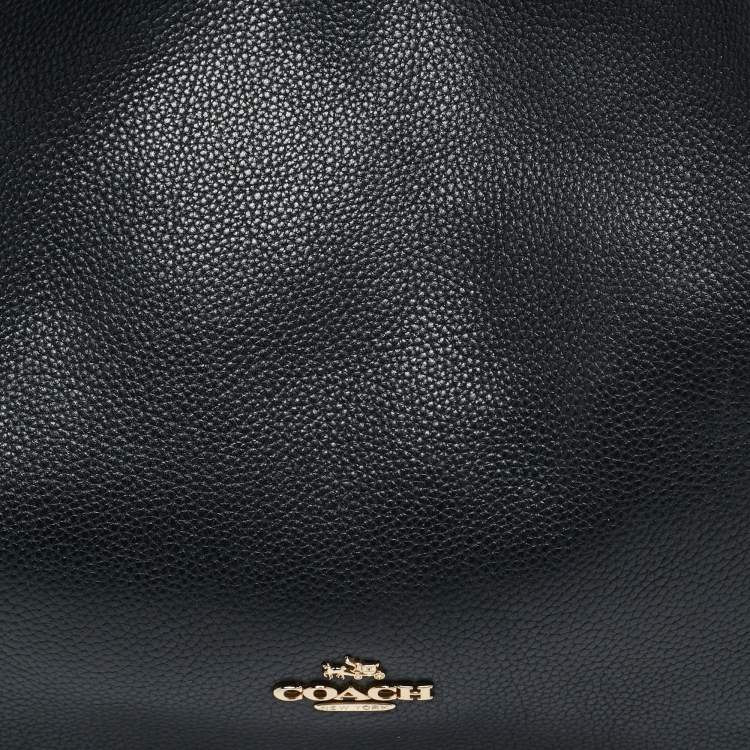 Pre Owned Coach Black Leather Edie 31 Shoulder Bag