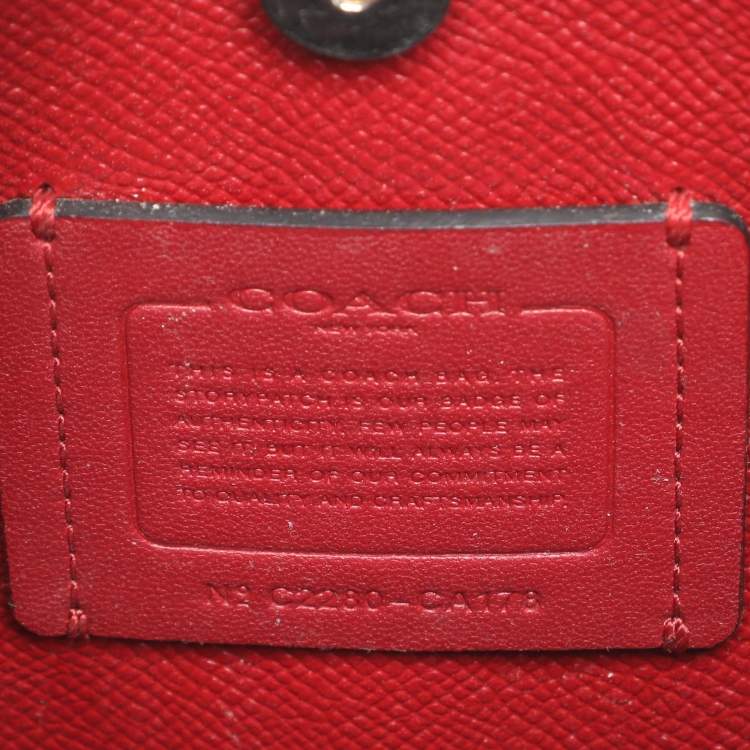 Pre Owned Coach Multicolor Stripe Canvas and Leather Mollie Bucket Bag