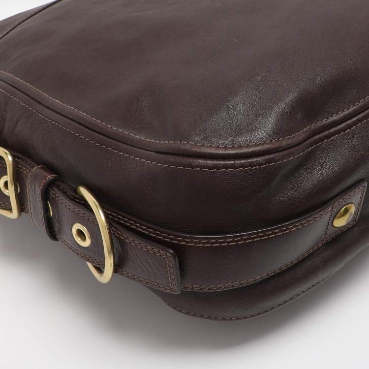 Pre Owned Coach Brown Leather Zoe Hobo