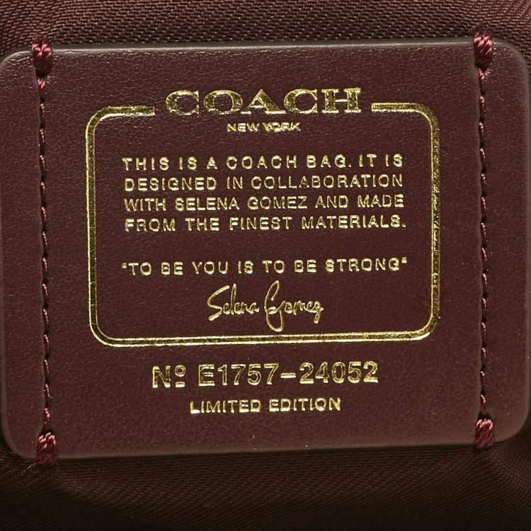 Pre Owned Coach Cream Leather Selena Grace Carryall Satchel