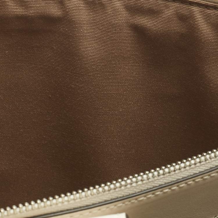 Pre Owned Coach Ivory Leather Nina Tote