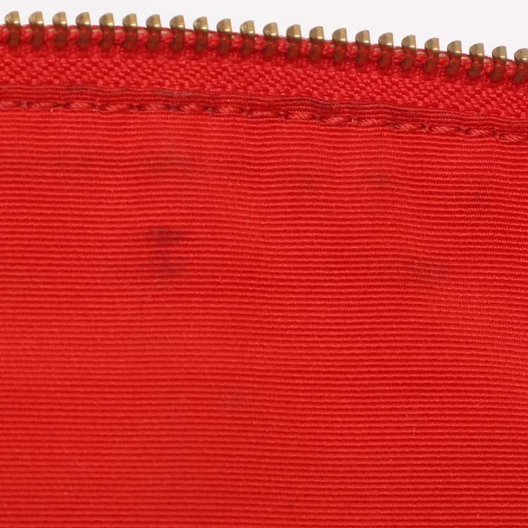 Pre Owned Coach Red Leather Kelsey Tote