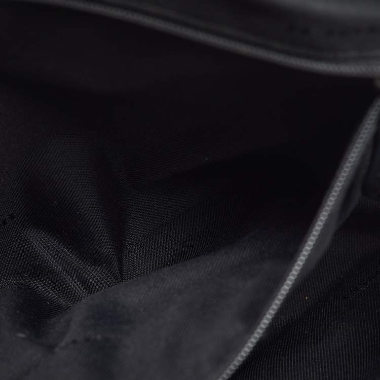 Pre Owned Coach Black Floral Print Leather Prairie Satchel