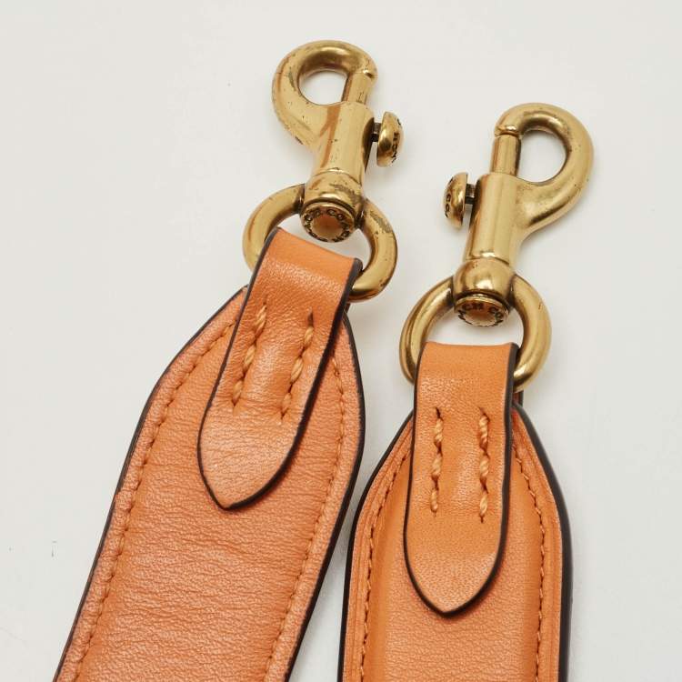 Pre Owned Coach Orange Leather Pillow Tabby 26 Shoulder Bag